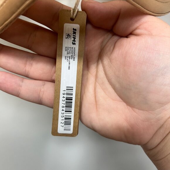 Skims Weightless scoop clay Underwire Bra With Adjustable Straps Size 34H - Picture 3 of 9